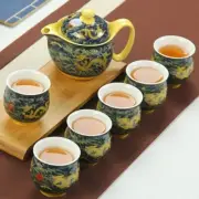 Chinese Ceramic Tea Set Pot Set Dragon Teapot Teacup Kungfu Tea Ceremony Teaware