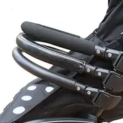Baby Stroller Armrests, Aluminum Alloy Stroller Bumper Handle Bar, Three Material Bumper, Trolley Bumper Handle Bar for