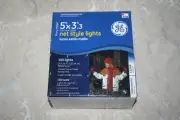 NEW Clear Green Wire NET LIGHT SET 150 Count 5' x 3' 16 Sq. Ft CHRISTMAS Wedding