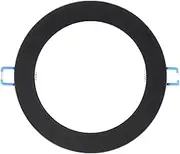uxcell 12W 5.4" OD 3.9" ID Light Trim Ring, Downlight Mounting Bracket Circular Light Cover Light Fixture for Ceiling Wall Recessed Can Downlights, Black