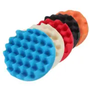 5Pcs 6"Sponge Buffer Waffle Polishing Foam Buffing Pads Set For Car Polish