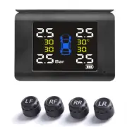 Wireless Solar TPMS LCD Car Tire Pressure Monitoring System 4 External Sensors (for: Mazda)