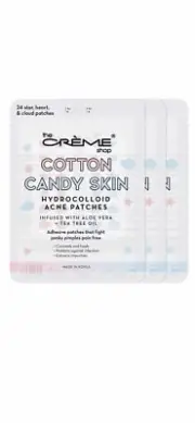 3x The Crème Shop Cotton Candy Skin Hydrocolloid Acne Patches NEW 72 Patches