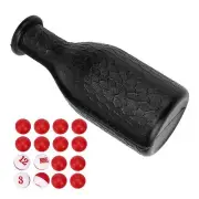 Billiard Pool Shaker Bottle With 16 Numbered Tally Balls Pool Dice Box Bill FF