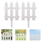 2Pcs Patio Garden Fence Garden Lawn Edging Vinyl Picket Fence