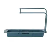 Telescopic Sink Rack Holder Expandable Storage Drain Basket Home KitchenKit