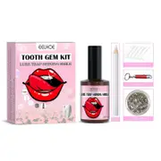 20 Piece Tooth Crystal Jewelry Starter Set with Curing Lamp and Glue