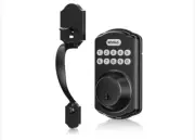 Electronic Keypad Front Door Digital Deadbolt W/Handle- Matte Black RE001