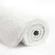 Bath Rug for Bathroom Non Slip Bathroom Mat Water Absorbent Soft Microfiber Shaggy Bathroom Rug Machine Washable Bath Mat,White