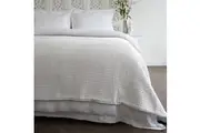 Jenny Mclean Ardent Premium Super Soft Cotton Waffle Blanket White QUEEN