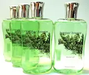 Bath Body Works JUNIPER BREEZE Shower Gel, 10 fl oz, NEW, x 4