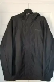 Columbia Buck Knoll EXS Rain Shell Hooded Waterproof Jacket MEN'S LARGE