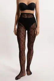 Floral Sheer Tights