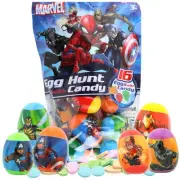MARVEL CHARACTER EASTER EGGS 14 Ct BAG Easter Egg Hunt Candy Filled Eggs FREESHP