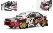 Model Car Rally Scale 1:18 SunStar Subaru Impreza 555 N.12 Winner Rally