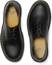 Dr. Martens 1461 Unisex Adult Derbys, Black Smooth Leather, EU 39, Water Resist
