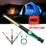 USB Rechargeable LED COB Slim Work Light Mechanic Flashlight Lamp Magnetic Torch