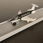 Black Jet Plane NEW Road To Gold Driven Battat Pocket Micro Toy Car