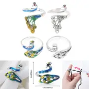 Peacock Shape Knitting Loop Crochet Ring Sewing Accessories Yarn Guides Handm_ro