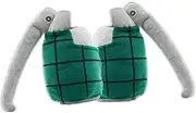2pcs Bakugou Katsuki Gauntlets Gloves Grenades Hands Stuffed Plush Pillows Toys