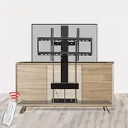 Motorised TV Bracket Stand - LCD TV Floor Stand, TelescopicTV Stand with Remote Control, Auto Lifting Stand for 37-75 Inch TV, Bearing 50kg Height Adjustable Electric Lift TV Stand(860-1560m