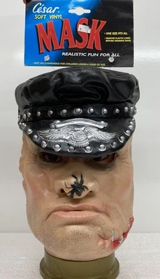Vintage 1980's Cesar Harley Biker Motorcycle Man - Scary Thug Halloween Mask