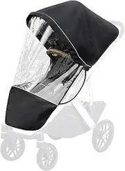 Performance Rain Shield, Rain Cover Fits for UPPAbaby Vista/Vista V2/Vista V3/Cruz/Cruz V2 Stroller, Protect from Wind/Rain/Snow/Dust, Air Vent Hole, Window with Zipper, Stroller Accessories