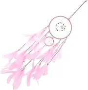 PartyKindom Charming Hanging Decor for Bedroom Multifunctional Boho Style Ornament for Home and Wedding Party Pink