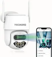 4MP 8X Optical/Digital Zoom Wireless Outdoor Security Cameras, Auto Tracking, 2-