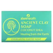 Zion Health, Ancient Clay Bar Soap, Coconut Shea, 6 oz (170 g)