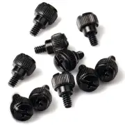 10 PC Computer Case Thumb Screws 6-32 Toolless Modding Black