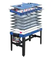 NNEDSZ 4FT 12-in-1 Combo Games Tables Foosball Soccer Basketball Hockey Pool Tab