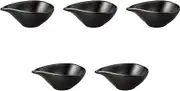 Set of 5 Velias SSS/BK Single Mouth Bowl, 3.7 x 2.1 x 1.4 inches (9.4 x 5.3 x 3.5 cm) | Setomonohonpo, Made in China