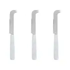 3x Davis & Waddell Nuvolo Marble Cheese/Pate Knife Spreader Slicer 19x3cm White
