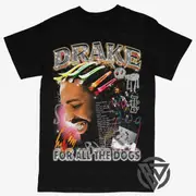 Drake Tee Shirt Rap Hip hop Concert Tour For All The Dogs T-shirt