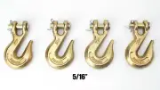 REPLACEMENT CHAIN ENDS CLEVIS GRAB HOOK LOGGING TOWING EQUIPMENT G30 5/16" SET