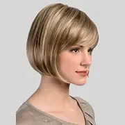 Blonde Bob Wig - Short Blonde Straight Bob Wigs with Bangs for Women, Colorful Short Hair Wig, Cute Synthetic Wig for Cosplay, Daily