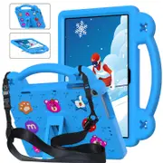 Strawberry Tablet Case with Handle Stand Full Protection Cover for Huawei MatePad T10s 10.1/ T10 9.7 Inch-SkyBlue
