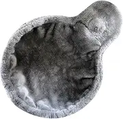 SSDHUA Soft Plush Cat Hammock Suitable for DIY Cat Climbing Frame Cat Nest with Cat Tree Installation Hanging Thickened 2-Color Cat Spoon Hammock Suitable for Cat Rest in Spring and Summer (Grey)