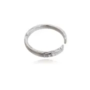 Culturesse Cilla Artsy Textured Adjustable Open Ring Jewellery Sterling Silver