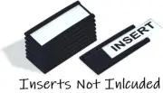 Quartet Magnetic Card and Label Holders (1/2" × 2") Pack of 25
