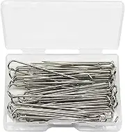 aternee 100x Fork Pins for Quilting Metal Sewing Double Blocking Pins Hanger Making Supplies Needlework Accessories , 23x6mm