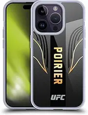 Head Case Designs Officially Licensed UFC Fighter Kit Dustin Poirier Soft Gel Case Compatible with Apple iPhone 14 Pro