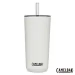 【美國 CAMELBAK】600ML STRAW TUMBLER 雙層不鏽鋼吸管杯(保冰) 經典白 #杯子 #隨行杯