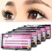 60 Cluster Faux Mink False Eyelashes Individual Fan Lashes Curl Lash Grafting