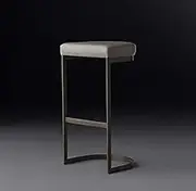 Nordic Simple Wrought Iron Modern Creative Durable Metal Bar Stool High Chair Commercial Furniture for Women Men Teen Boys and Girls Older (Color : Gold)