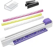 Biafiog Hand Push Binding Machine,30-Hole Book Binder Machine,Home Desktop Binding Punch for A4 A5 A6 A7 B5-B7 Paper
