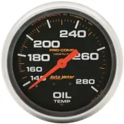 Autometer Pro-Comp 2-5/8in Oil Temp Gauge 140-280F Liquid Filled Mechanical A...