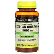 Mason Natural, Whole Herb Korean Ginseng, 60 Tablets