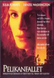 Modern FILM POSTER Postcard: PELIKANFALLET (Julia Roberts, Denzel Washington)
